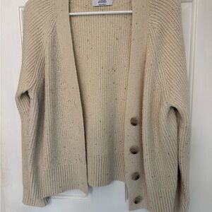 Old Navy Beige Chunky Knit Cardigan Sweater